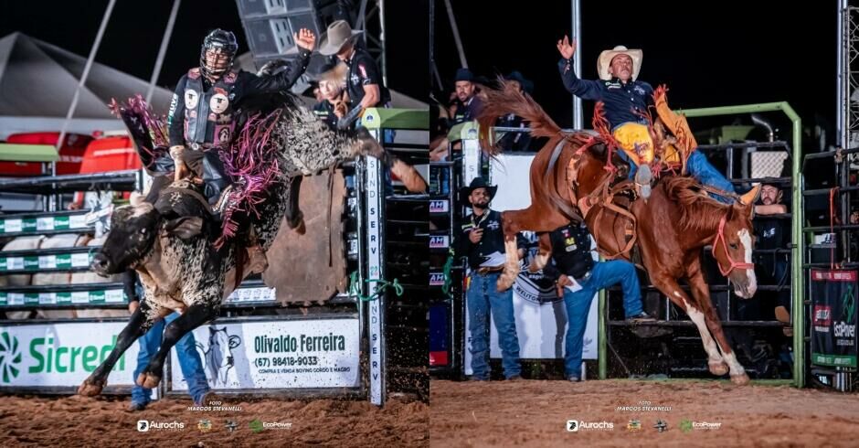 Imagem de compartilhamento para o artigo Ekip Rozeta traz adrenalina à 23ª Festa do Peão de Alcinópolis: confira os resultados de quarta e o sorteio desta quinta da MS Todo dia